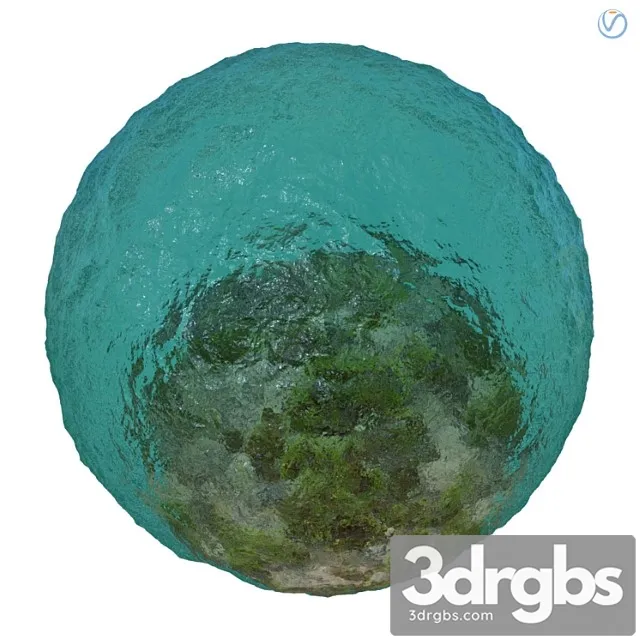 Sea water material 2 3D Model Free