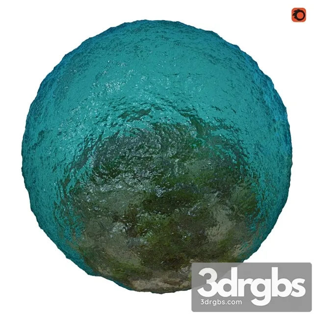 Sea water material 3D Model Free