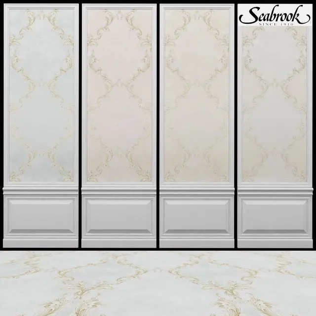 Seabrook Damask Folio-3 3D Model