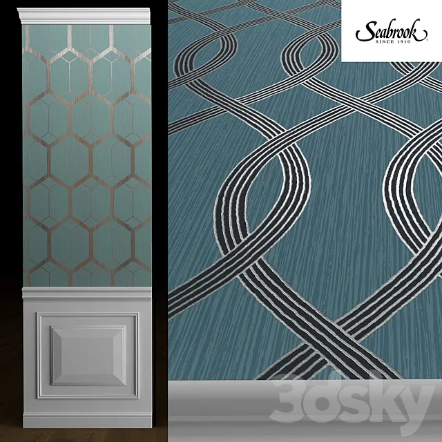 Seabrook Vivant Wallpaper part 2 3DModel