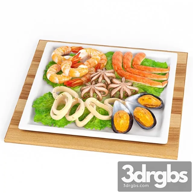 Seafood for breakfast 3D Model Free