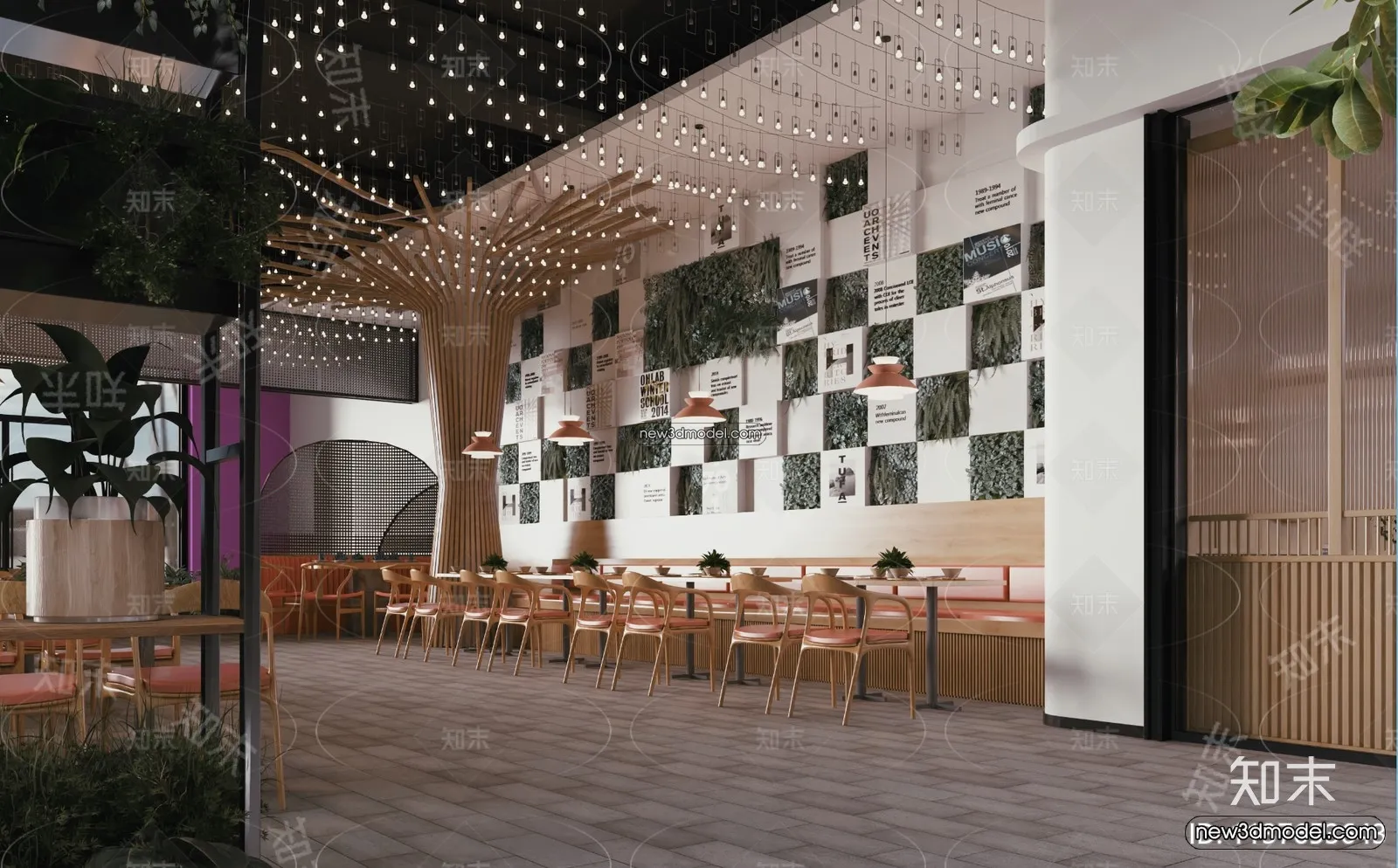 Seafood Restaurant 3D Scene - 3D Blocks - 018