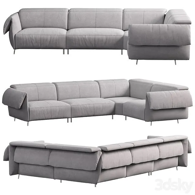 Seagull sofa by Natuzzi italia 3D Model