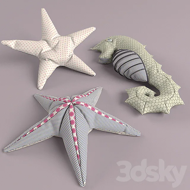 seahorse + starfish 3D Model