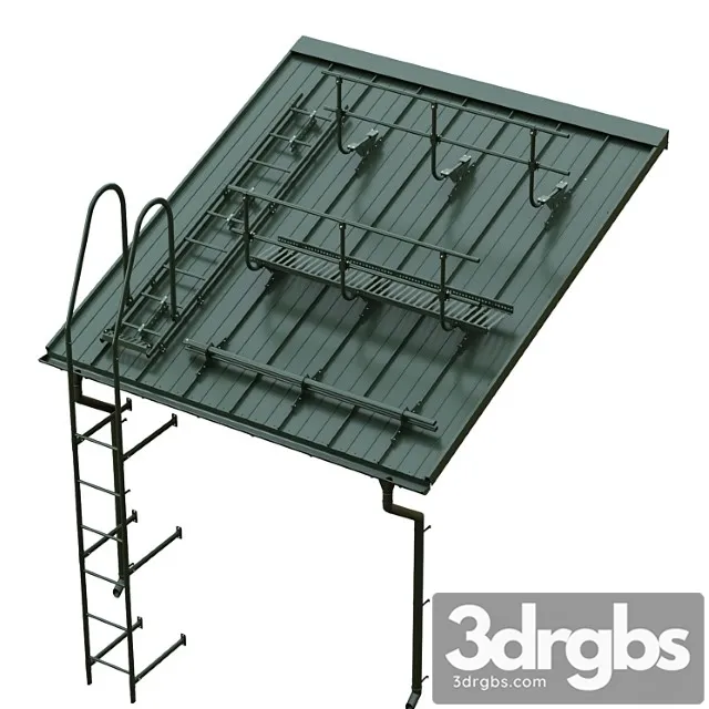 Seam roofing and borge security system 3D Model Download