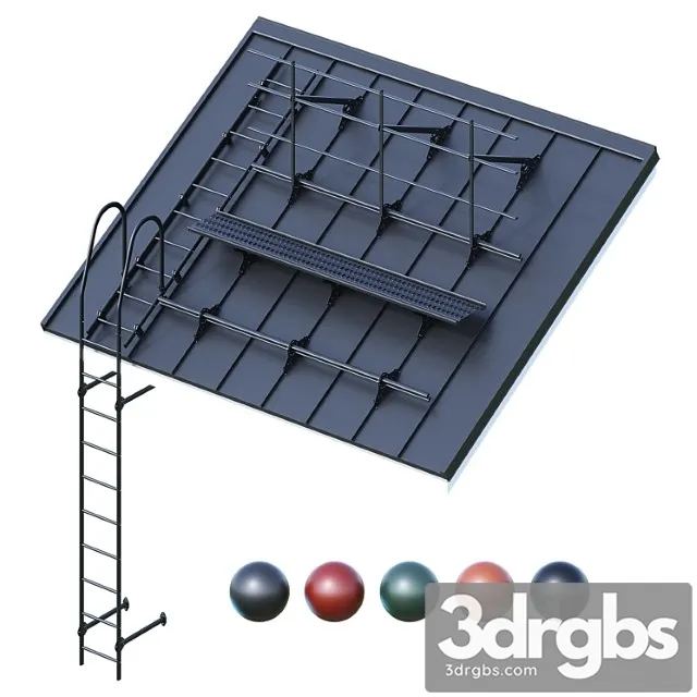 Seam roofing and security system grand line 3D Model Download