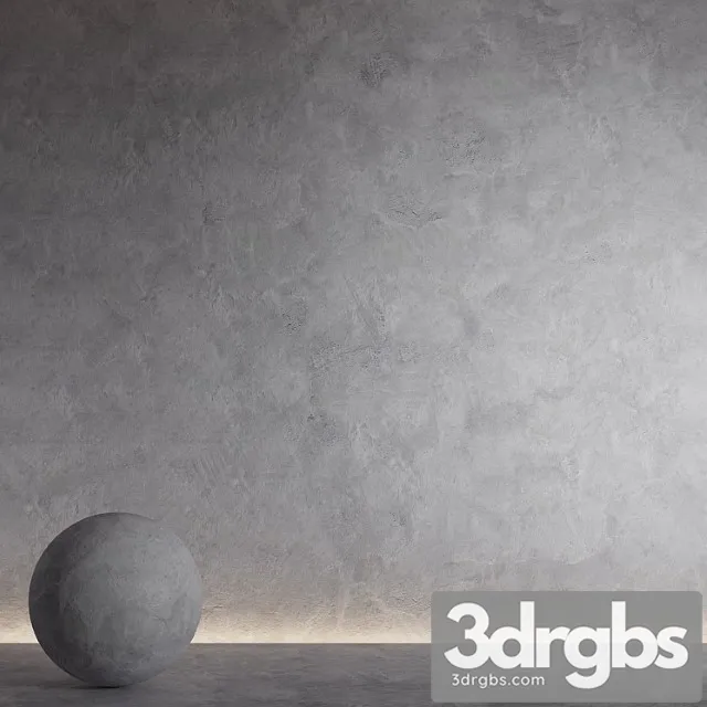 Seamless Material Decorative Plaster 10 3D Model Free