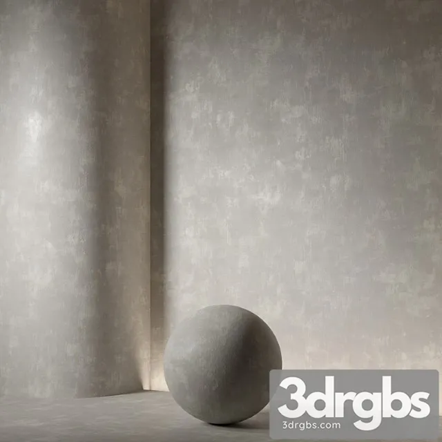 Seamless Material Decorative Plaster 64 3D Model Free