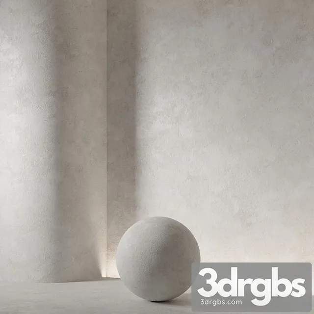 Seamless Material Decorative Plaster 97 3D Model Free