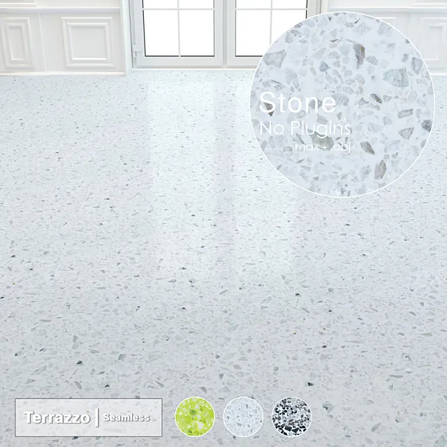 Seamless Terrazzo Stone 003 3DModel