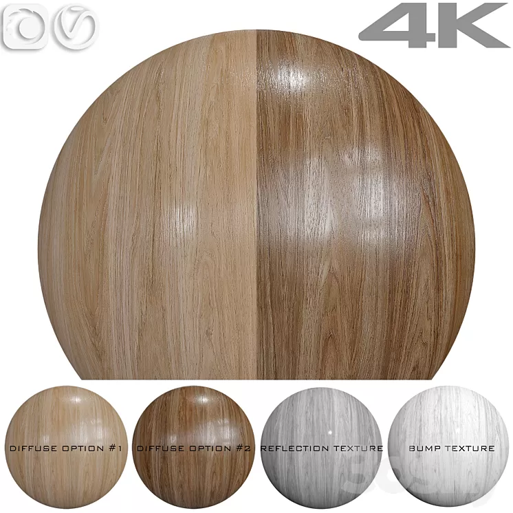 Seamless texture - Hickory 3D Model Free