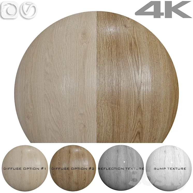 Seamless texture - Oak 3D Model Free