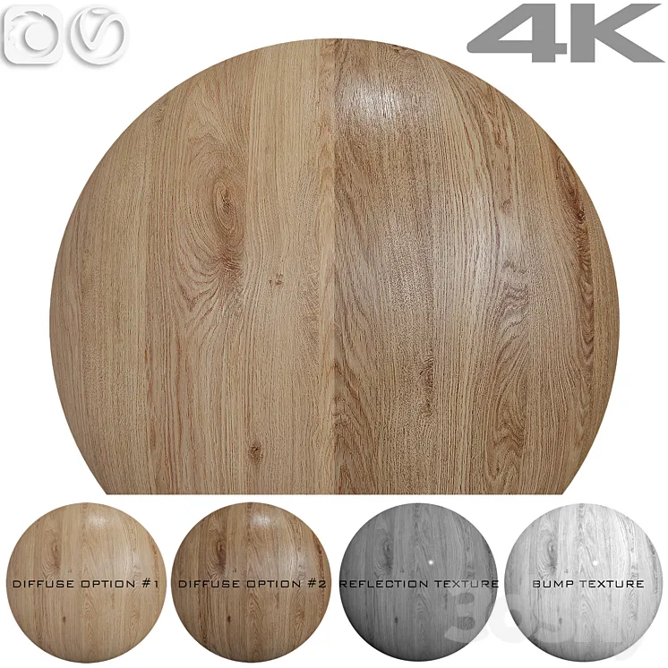 Seamless texture - Oak 3D Model Free