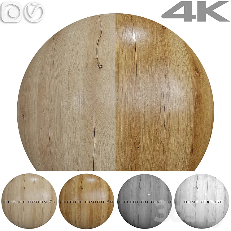 Seamless texture - Oak 3D Model Free