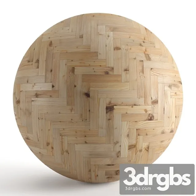 Seamless texture of larch parquet v2. pbr 3D Model Free