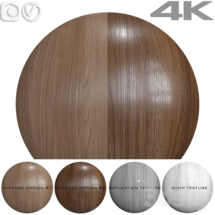 Seamless texture – Walnut 3D Model Free Download