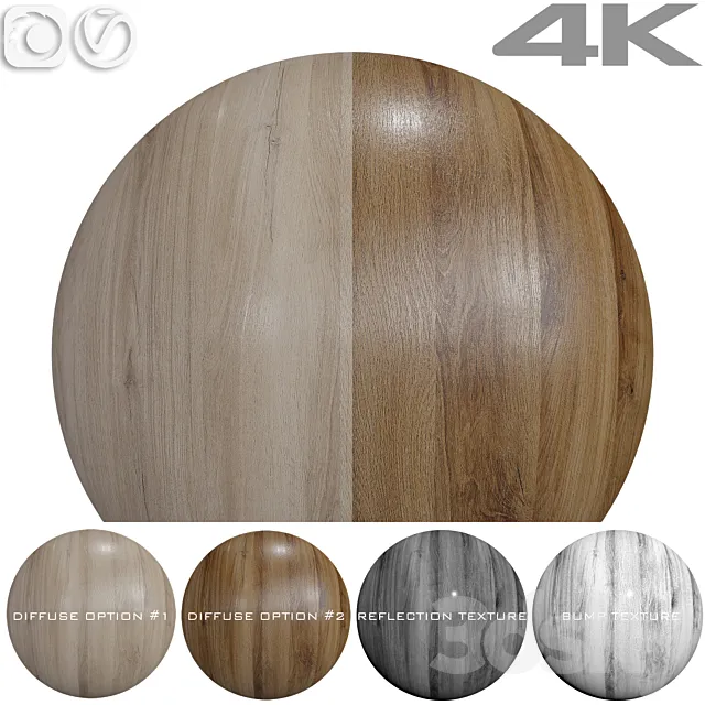 Seamless textures - OAK 3D Model