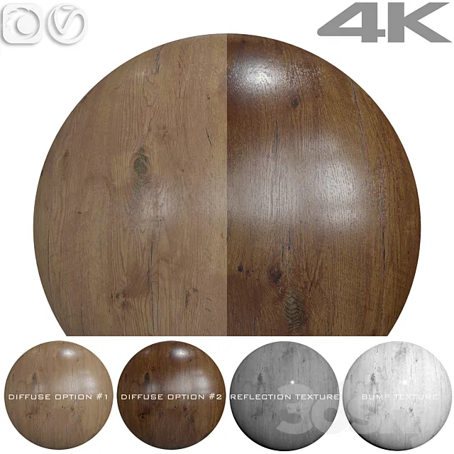 Seamless textures - OAK 3D Model
