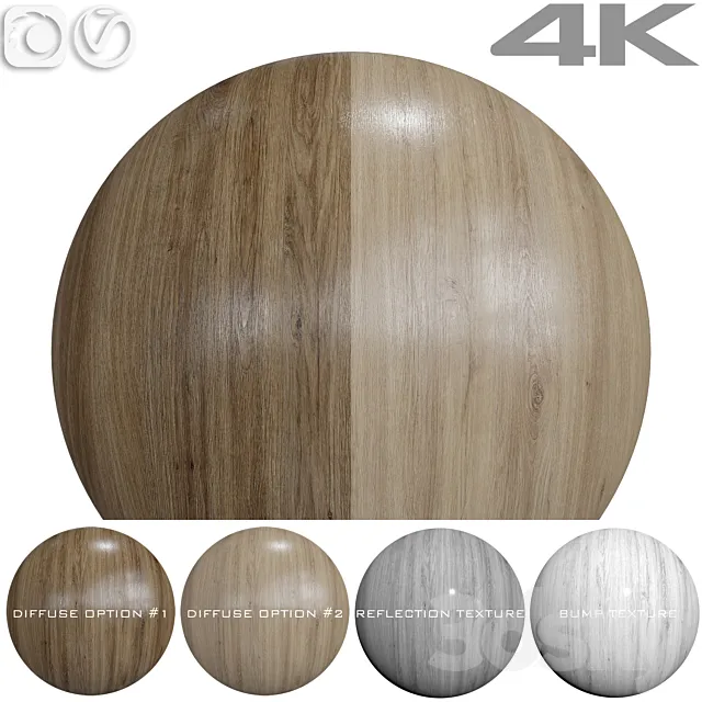 Seamless textures - OAK 3D Model