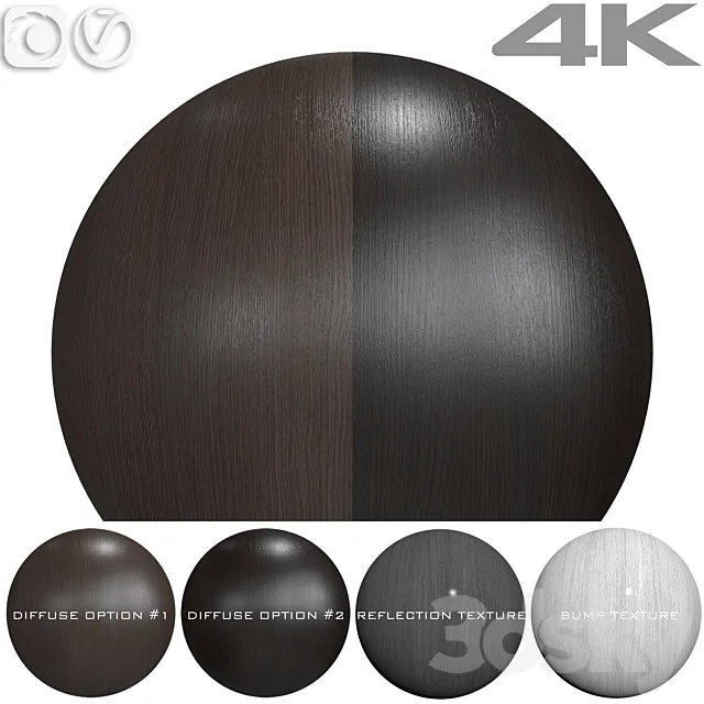 Seamless textures - OAK 3D Model