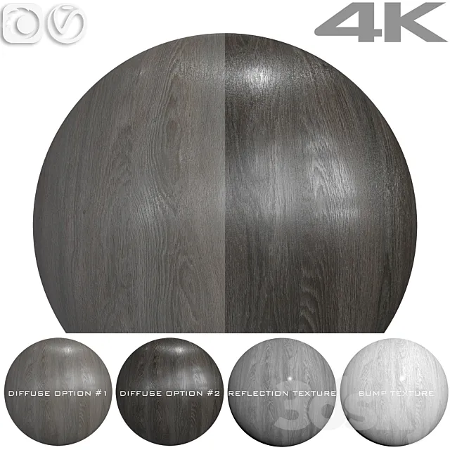 Seamless textures - OAK 3D Model