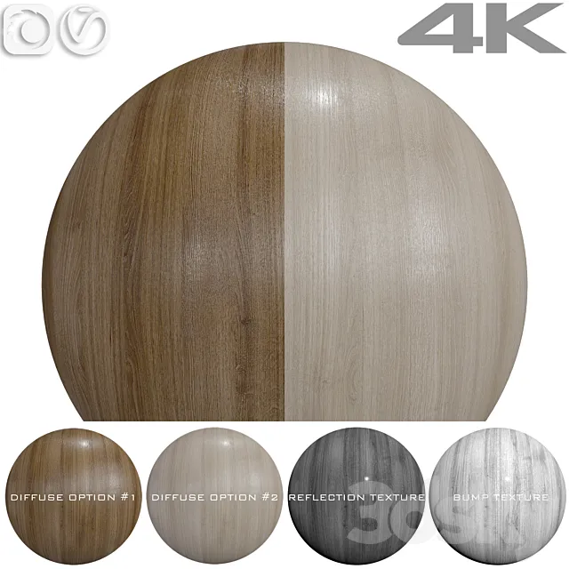 Seamless textures - OAK 3D Model