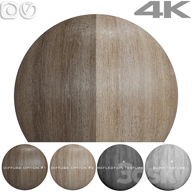 Seamless textures - OAK 3D Model