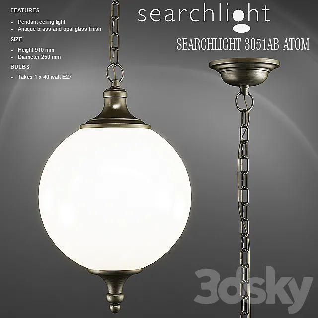 SEARCHLIGHT 3051AB ATOM 3D Model