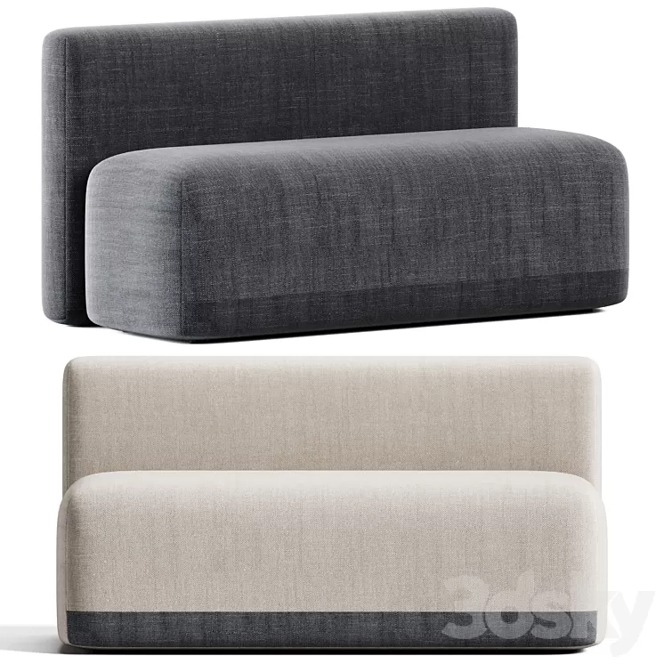 Season Sofa Model A - Straight by Viccarbe 3D Model Free