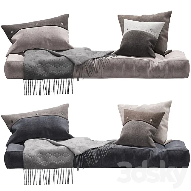 Seat pillow set 7 3D Model