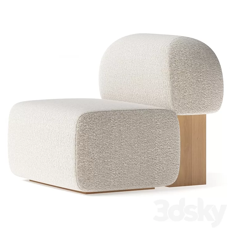 Secolo Cloud Boucle Yemeni Armchair 3D Model