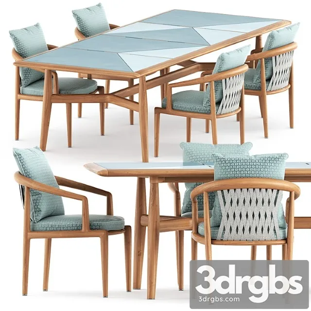 Secret Garden Chair And Table By Poltrona Frau 3D Model Free