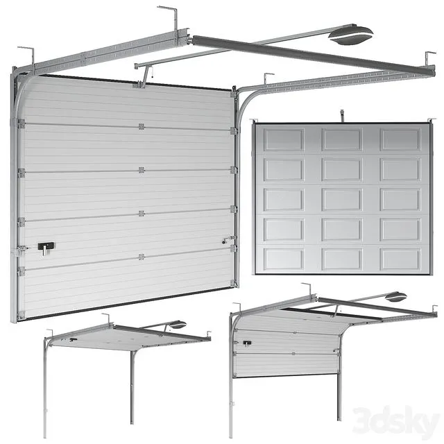 Sectional garage doors 3D Model