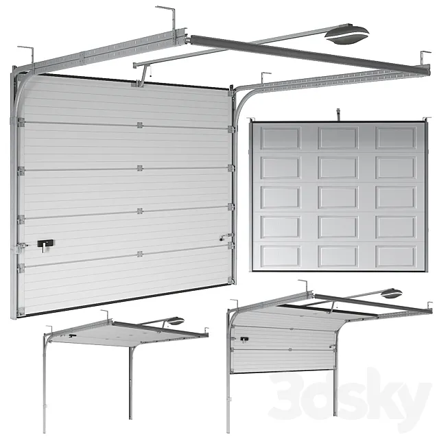 Sectional garage doors 3D Model