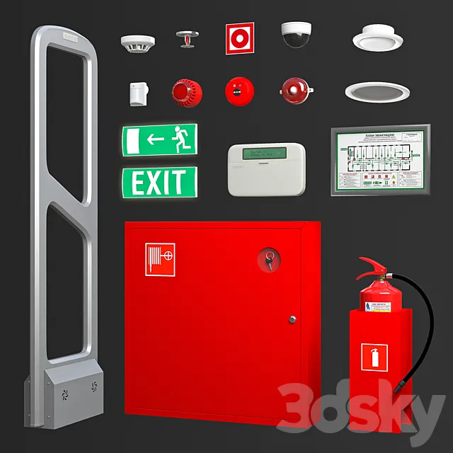 Security equipment store 3DModel