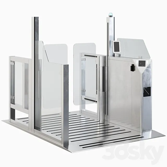 Security Gates _ Turnstile 3D Model