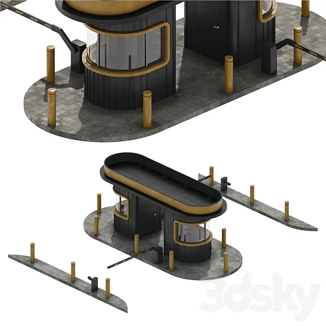 Security post 2 3D Model
