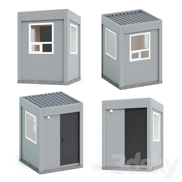 Security post 3DModel