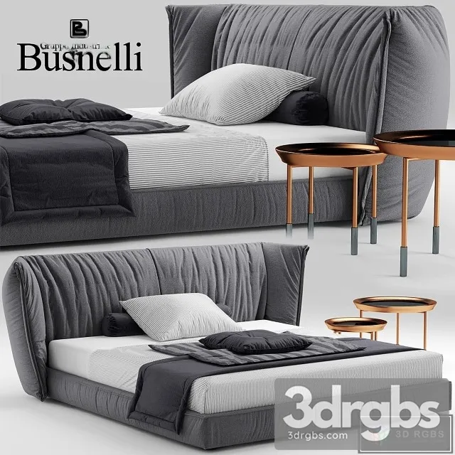 Sedona Busnelli Bed 3D Model Free