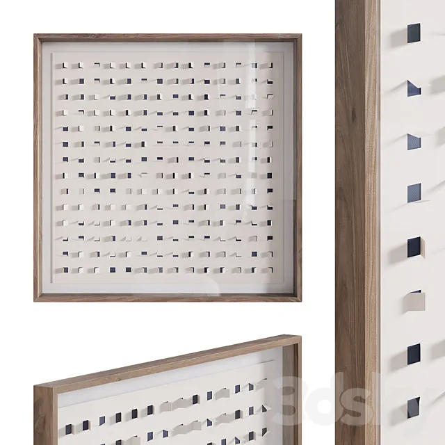 See Through Wall Art 48x48 3D Model