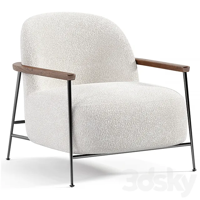 SEJOUR LOUNGE CHAIR By Gubi 3D Model