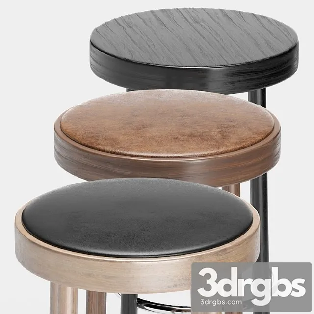 Select bar stool 11-373 by horgenglarus 2 3D Model Free