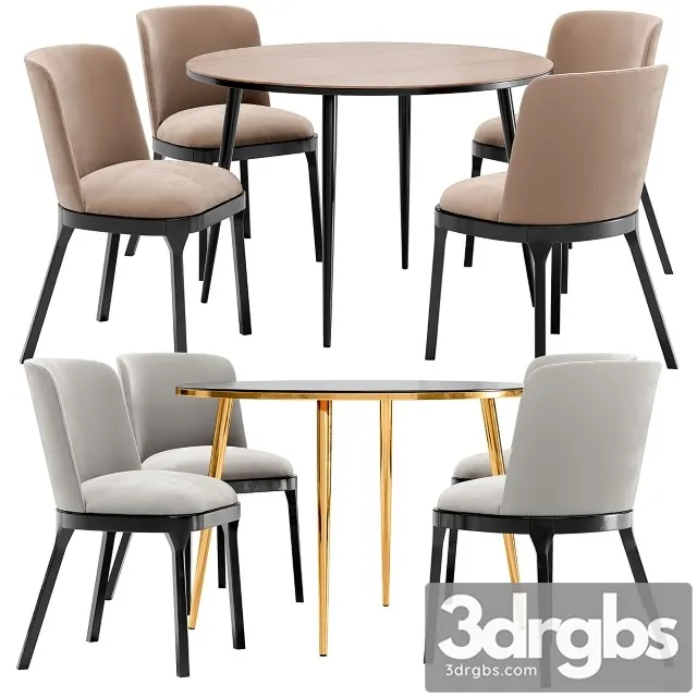 Selection Dining Chair Luxore Table 3D Model Free