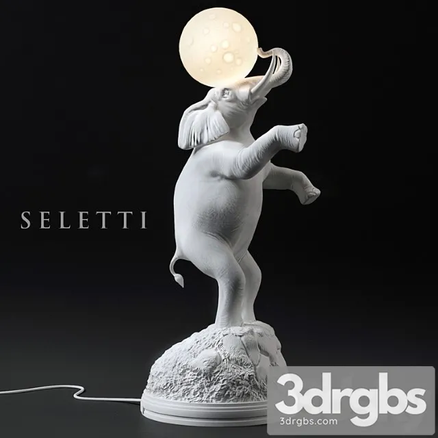 Seletti elephant lamp 3D Model Free