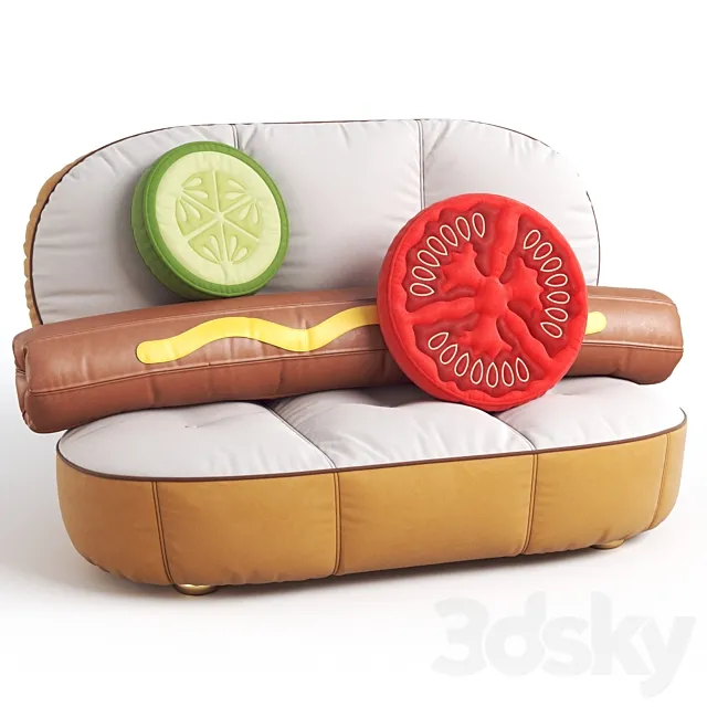 Seletti HOT DOG SOFA 3D Model