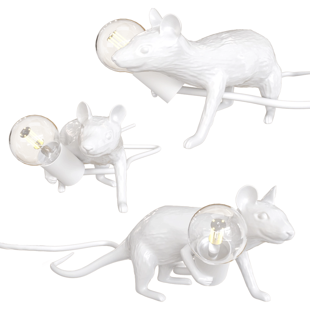 SELETTI - Lying lamp-mouse LOP 3D Model