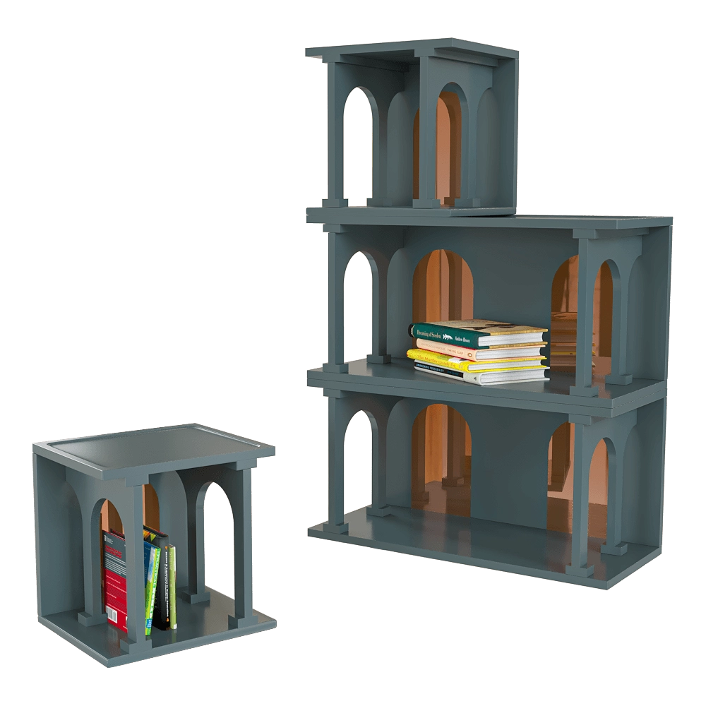 SELETTI - Modular bookcase Renaissance 3D Model