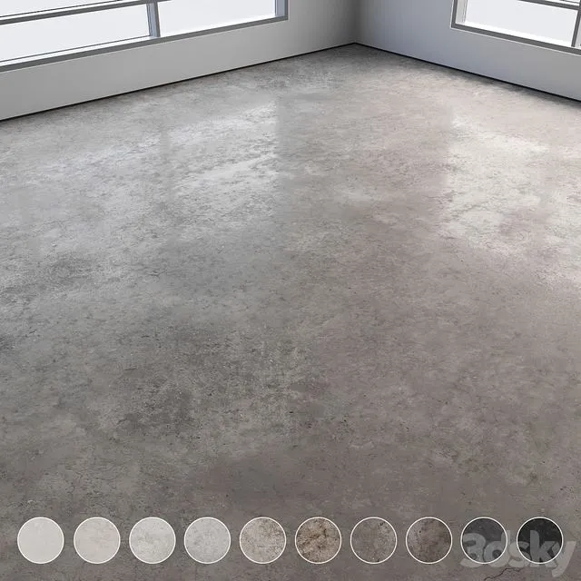 Self-leveling concrete floor No. 21 3D Model