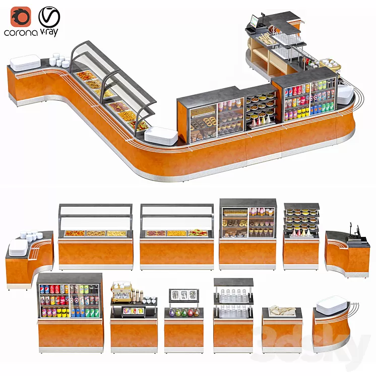 SelfServiceLine-54 3D Model