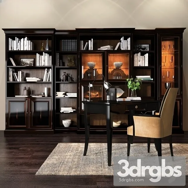 Selva Arena Bookcase 3D Model Free